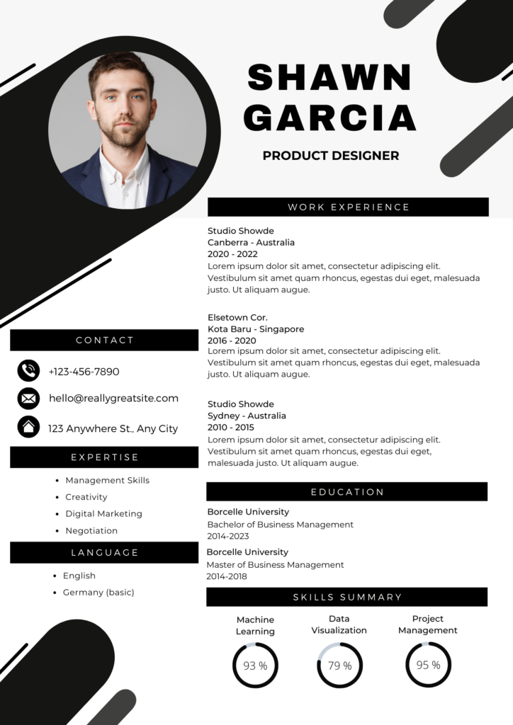 Download Test File & Bandwidth Speed Check Modern Profile Resume Template