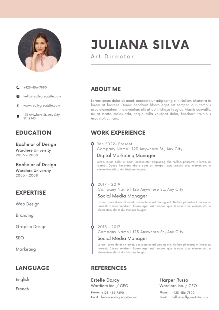 Download Test File & Bandwidth Speed Check Modern Profile Resume Template